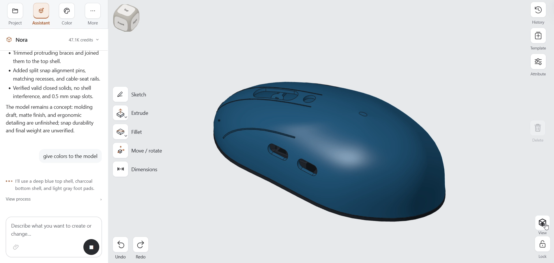 Building a Mouse Housing with AI CAD