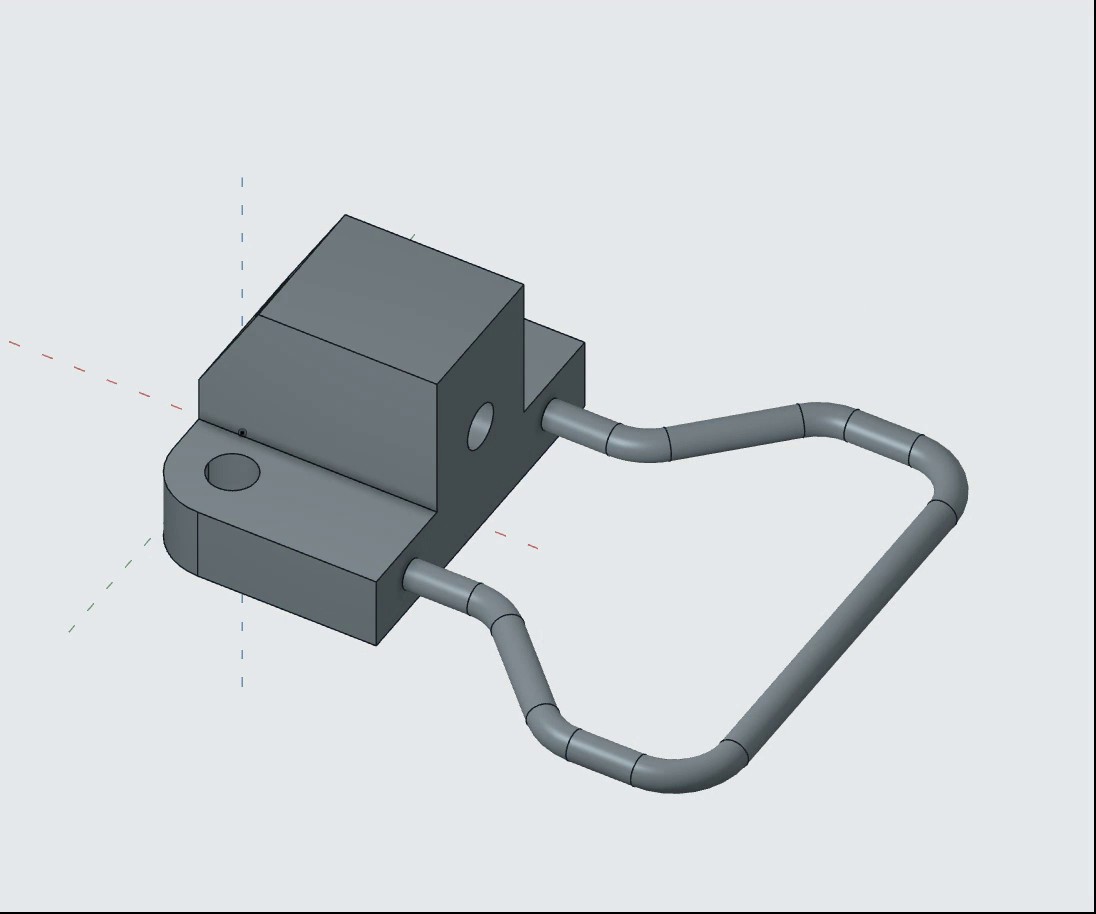 From Mounting Base to Loop Handle: A CAD Replay