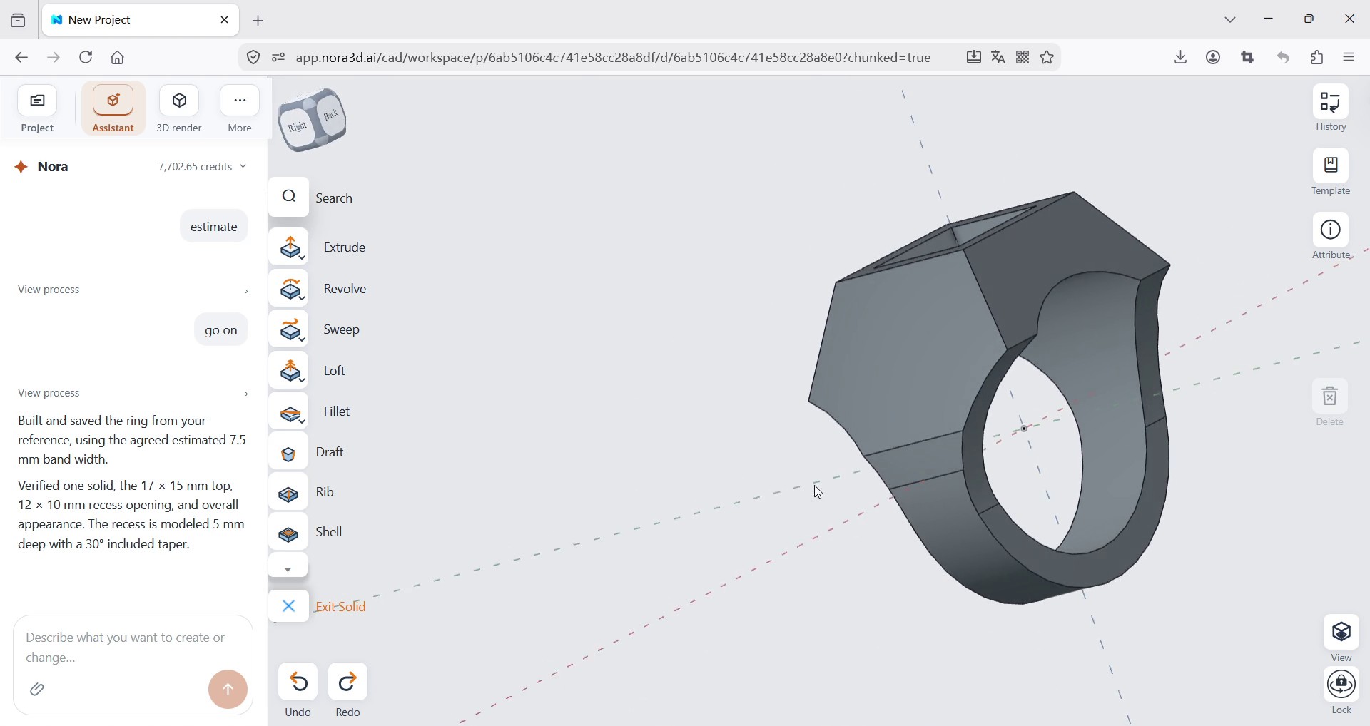 From Reference to Form: Modeling a Signet-Style Ring
